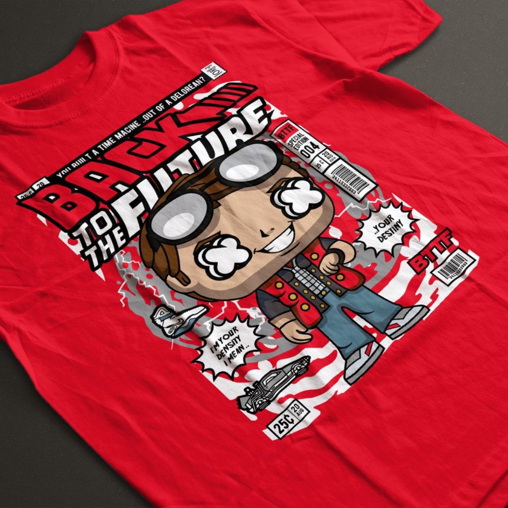 Back To The Future Pop Marty Mcfly Tee View 2
